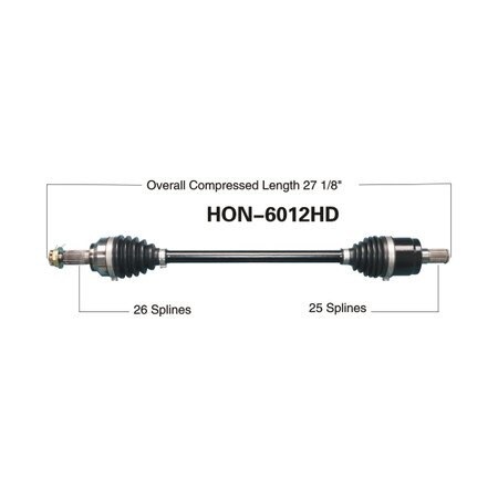 Wide Open Heavy Duty CV Axle for HONDA HD REAR L/R SXS700M2 PIONEER 700 HON-6012HD